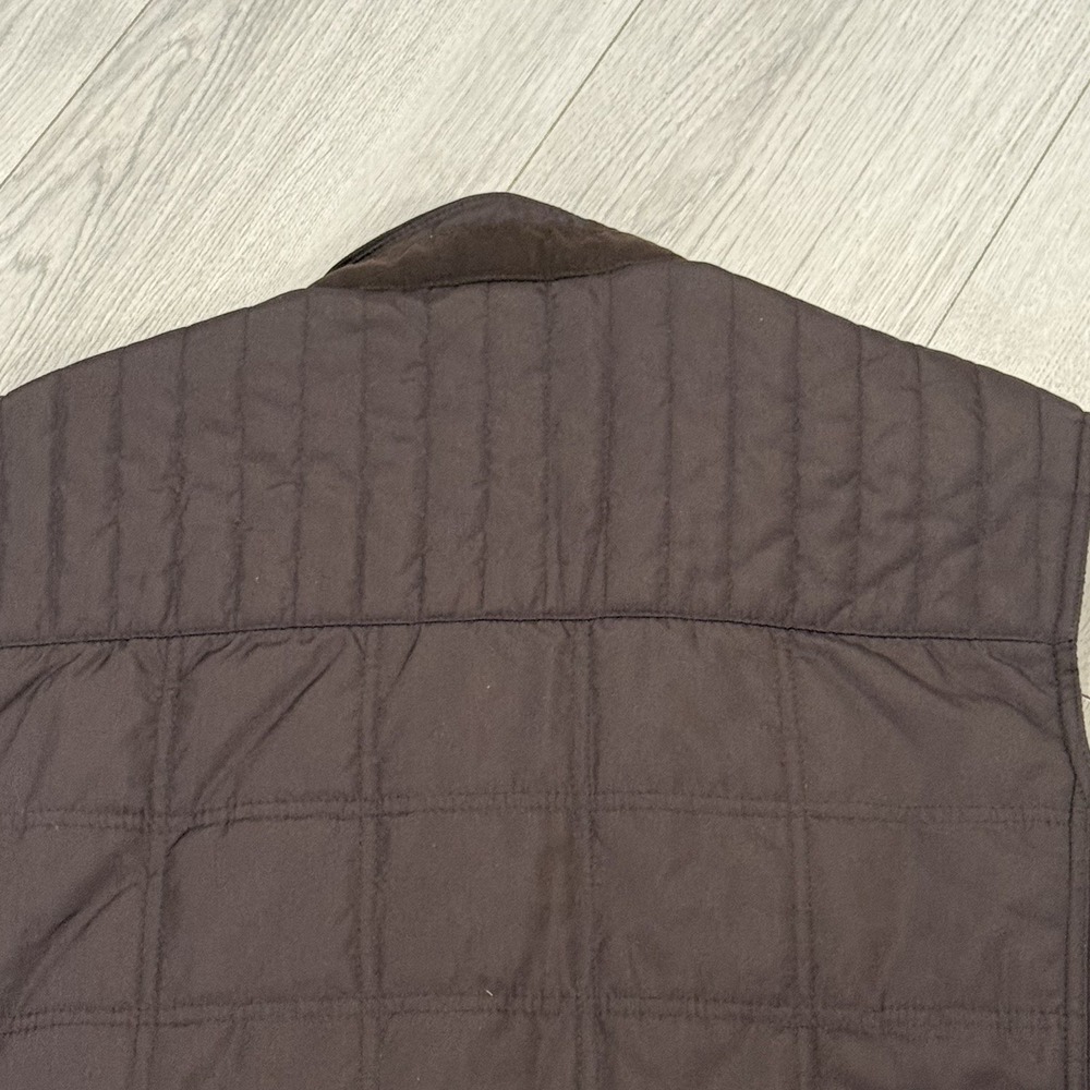 Jos. A. Bank Men's Quilted Vest, Full-Zip Size XXL Brown - Picture 10 of 12